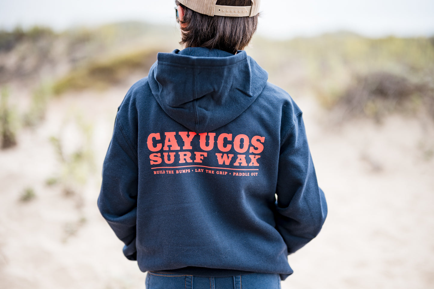 Grom's Heritage Hoodie | Navy · Orange
