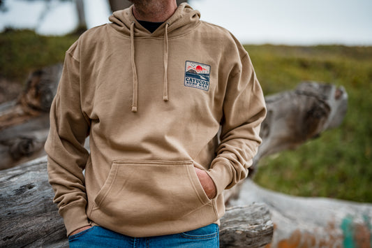 Cayucos Surf Wax Classic Hoodie | Sandstone