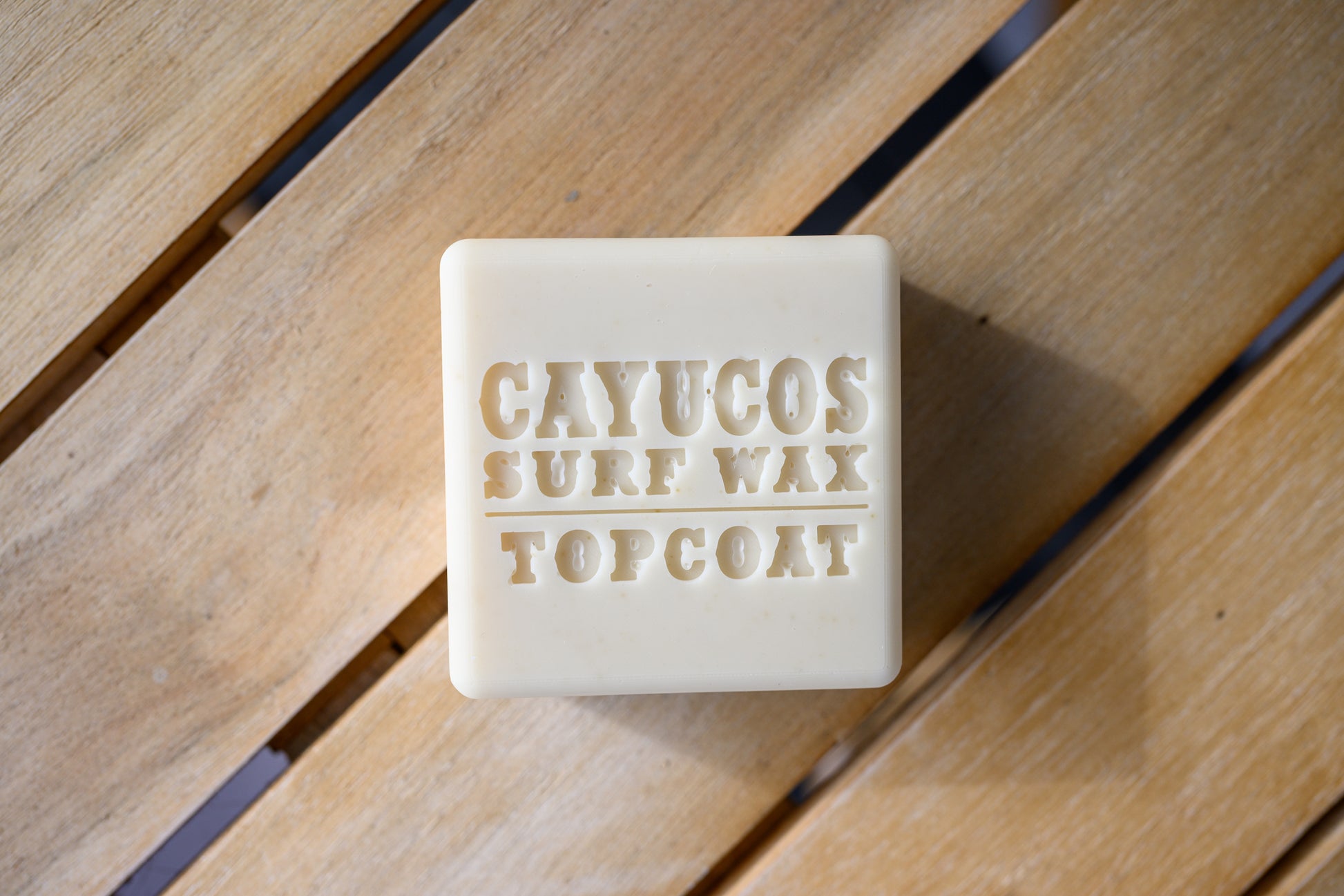Cayucos Surf Wax Cold Water Topcoat surf wax designed for cold water surfing