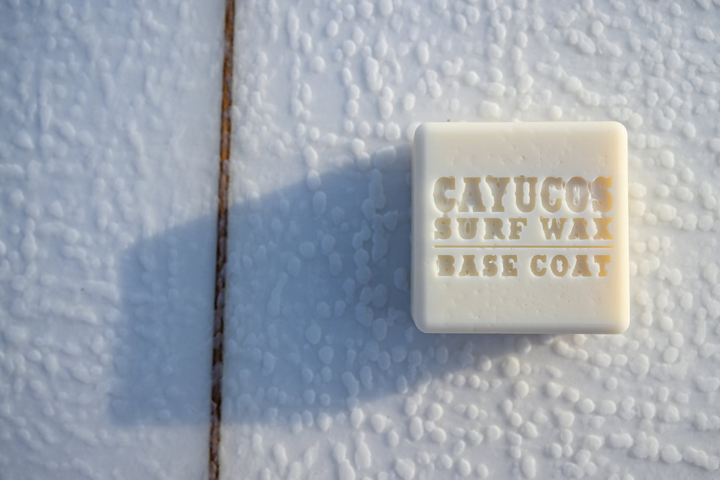Cayucos Surf Wax Base Coat surf wax that builds durable wax bumps before applying Topcoat