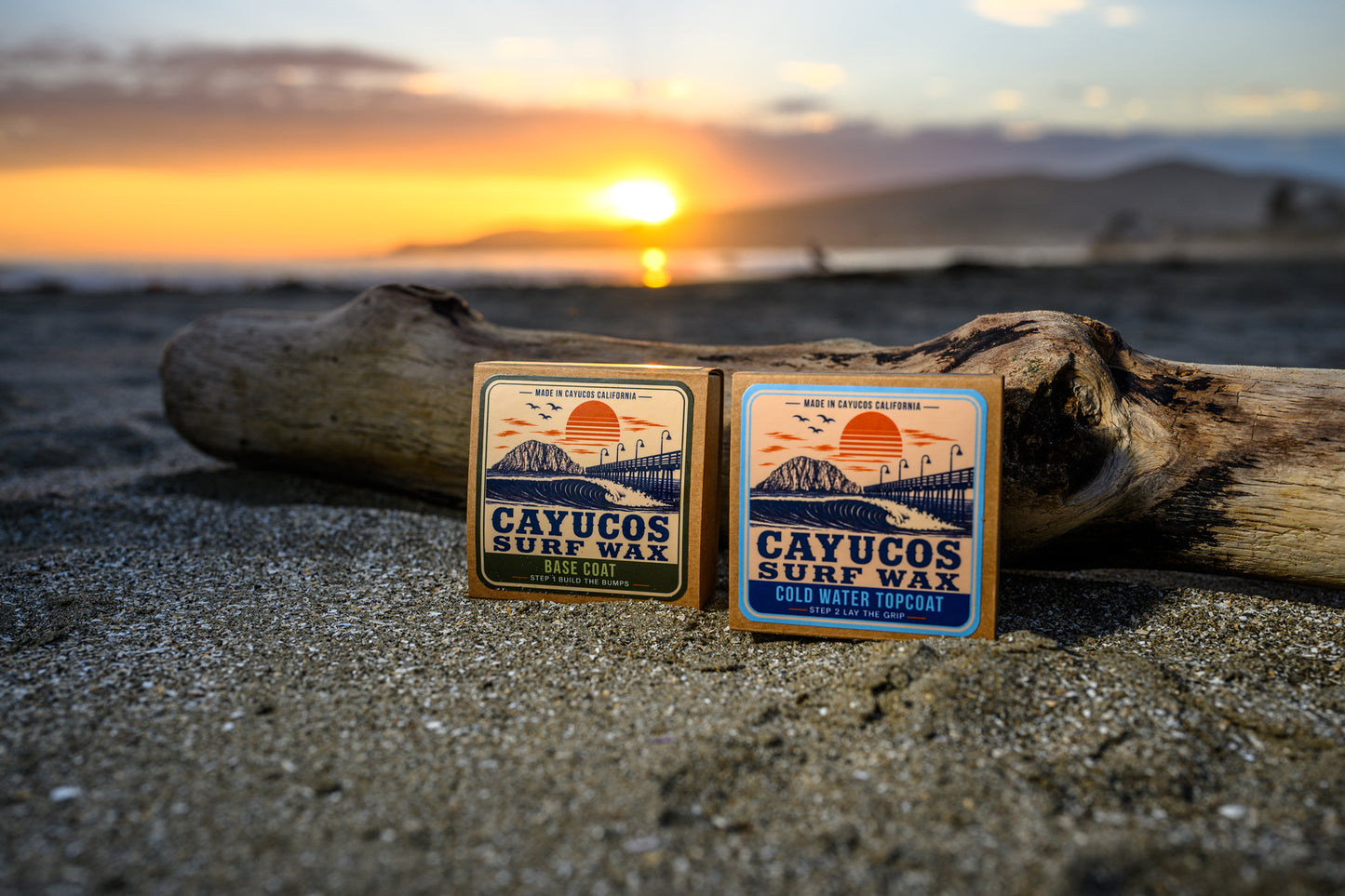 Cayucos Surf Wax Cold Water Bundle including Base Coat and Cold Water Topcoat