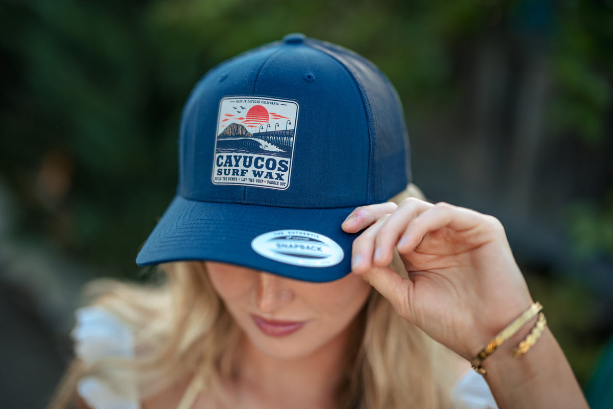 Cayucos Surf Wax Classic Trucker Hat | Navy