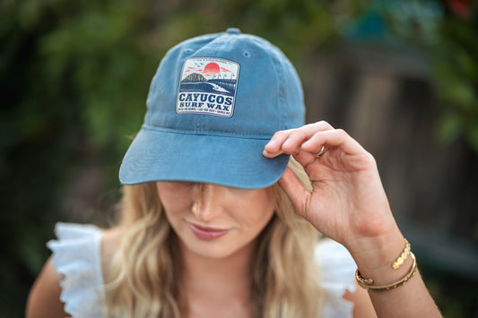 Cayucos Surf Wax Classic Dad Hat | Sunwashed Blue